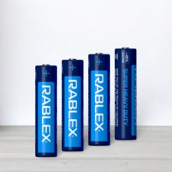 Батарейка, сольова, Rablex, R3, розмір AAA, 1,5V, 4шт/уп